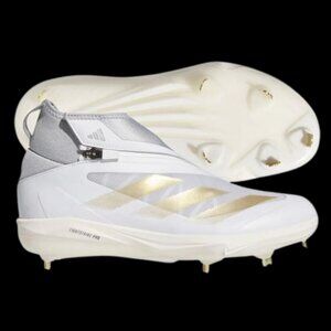 Adidas Adizero Impact+ TPU Baseball Cleats White Gold IF8493, Men's Size 10
